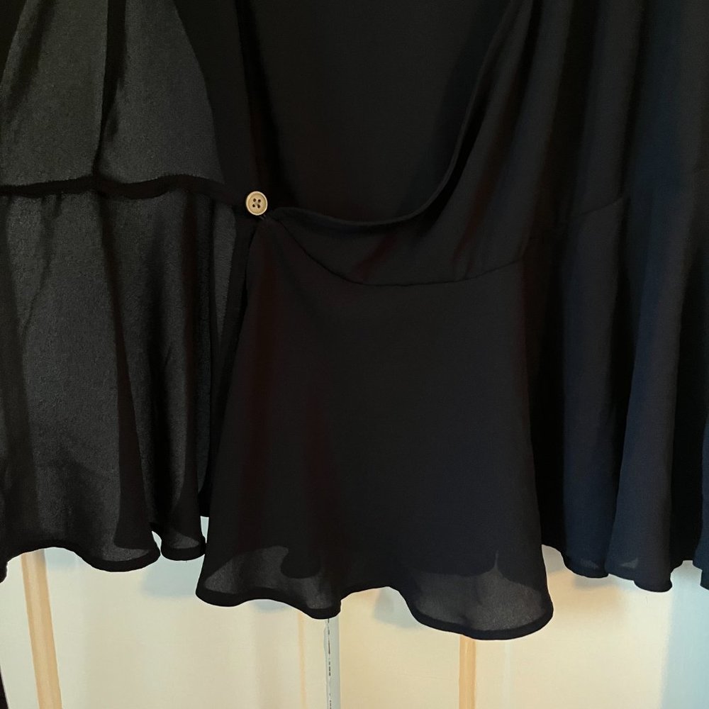 Loft Flutter Sleeve Wrap Top - image 4